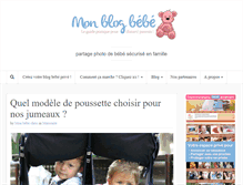 Tablet Screenshot of monblogbebe.com